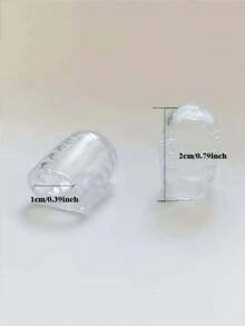 2/10/30 pezzi Separatori per dita dei piedi in gel, cappucci per dita dei piedi traspiranti e aperti, manicotti per dita dei piedi, cappucci per dita dei piedi, utilizzati per separare le dita dei piedi e prevenire attrito - trasparente - Visualizzare 5