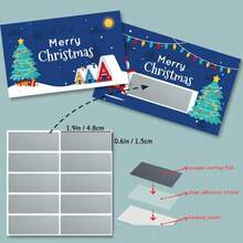 50pcs Christmas Holiday Scratch Cards With Santa And Tree Design | DIY Holiday Gifts And Prize Tickets | Interactive Party Games For Friends And Family | Including 30 Double-Sided Printing Cards + 30 Scratch Stickers, Christmas Cards - Multicolor - View 10