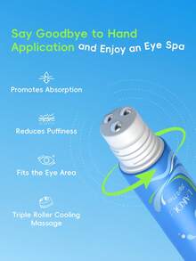 LAIKOU 1支莱口玻尿酸胶原蛋白眼霜，20克，淡化黑眼圈，滋润眼周肌肤，紧致眼部，消除浮肿，适合所有肤质，是送给妈妈、妻子、姐妹、女孩、女朋友的理想礼物 - 淺藍色 - 查看 6