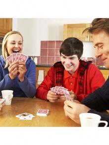 高级扑克牌 - 红蓝经典扑克牌，桌面游戏，派对玩具，生日/复活节/节日礼物 - 彩色 - 查看 10