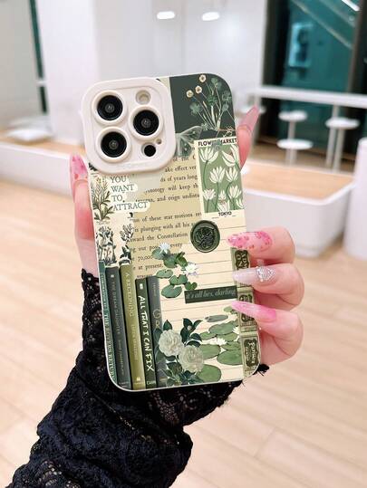 1 chiếc ốp lưng bảo vệ màu trắng họa tiết sách ghép hình Iris, tương thích với iPhone 17 Pro Max/17/17 Pro/16 Pro Max/16/16 Pro/16 Plus/15 Pro Max/15 Pro/15 Plus/15/14 Pro Max/14 Pro/14/13 Pro/13/12 Pro/12/11/XS/X Max/8 Plus/7, chống sốc, mềm mại, thích hợp làm quà sinh nhật cho bạn gái, bạn trai hoặc sử dụng cho chính mình.