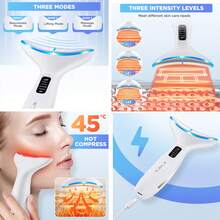 450mAh Electric Microcurrent Facial Beauty Device, Neck Lifting & Skin Rejuvenation, LED Face Firming Massage - Multicolor - View 7