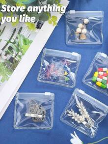 3/8/16pcs Medicine Storages Bag, Reusable Medicine Storages Bag, Zipper Medicine Bag Set, Lure Bag Jewelry Storage Bag Self-Sealing Drug Storage Device And Travel Accessories - Multicolor - View 2