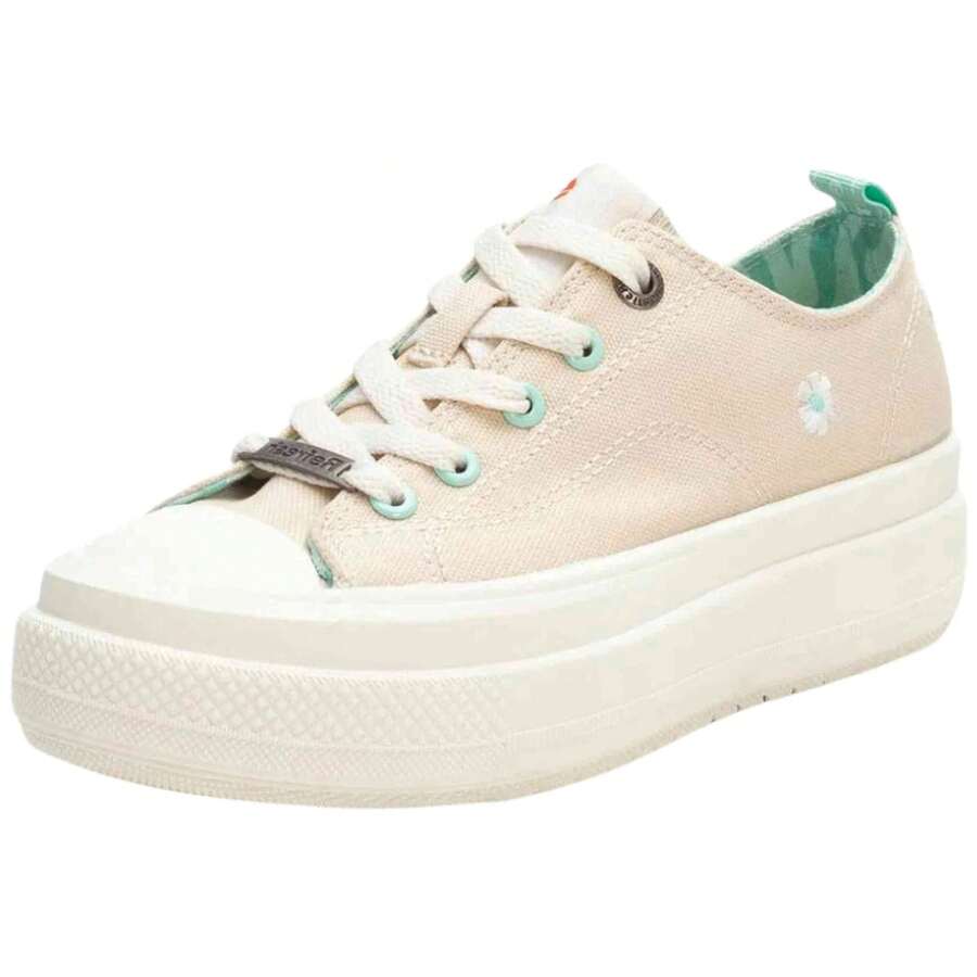 Women Casual Athletic Shoes - Beige - View 1