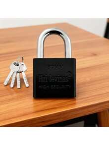 (Heavy Duty Metal Padlock With 4 Keys) Indoor/Outdoor Weatherproof Security Lock | Rust-Resistant Brass Core, Dust Cover & Steel Chain - Suitable For Gates/Sheds/Cabinets/Cages (Single Lock Set), Perfect Christmas & New Year Gift - Multicolor - View 13
