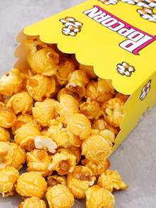 3pcs Striped Paper Popcorn Boxes, Blue, Pink, White - Suitable For Party Favors, Valentine's Day Party, Home Decor, Home Gifts - Multicolor - View 9