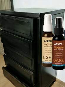 AMZ Wooden Floor Home Care Spray, Home Cleaning Care Floor Surface Protection Agent, Home Maintenance Spray, 2 Pieces (Black + Brown) Wood Touch-Up Markers For Furniture To Repair Scratches On Wooden Furniture And Floors - one-size - View 3