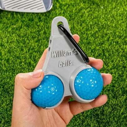 1 Giá đỡ bóng golf và tee in 3D cá nhân hóa | Phụ kiện golf hài hước dành cho nam | Món quà vui nhộn cho người yêu golf, quà tặng ngộ nghĩnh cho bố yêu thích golf