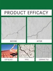 2-i-1 vattentät tätningsmedel, fyller sprickor i väggar, täcker små sprickor i takpannor, ger ett rent och snyggt utseende. - Multifärgad - Visa 4