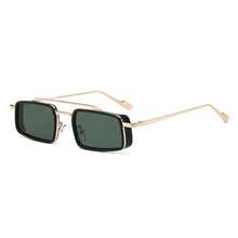 New Square Frame Glasses, Retro Thick Metal Rim Men's Fashion Glasses, Wholesale - Multicolor - View 7
