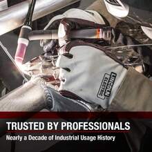 Guantes de soldadura / trabajo de cuero de grano completo| Palma acolchada| Mediano| K2977-. - 2XL (Paquete de 1) - Ver 12