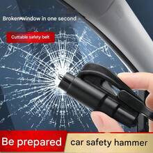 2/1pc Car Emergency Escape Tool, Men's Auto Accessories, Window Breaker, Seatbelt Cutter, Safety Hammer, Mini Fire Extinguisher Hammer, Car Emergency Escape Kit