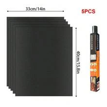 60*40cm Alfombrilla Antiadherente para Parrilla BBQ, Alfombrilla para Hornear, Herramienta de Barbacoa, Hoja de Cocina Resistente al Calor, Fácil de Limpiar, Herramienta de BBQ