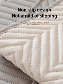 1 chiếc đệm sofa đa năng dùng được cả bốn mùa, kiểu dáng tối giản hiện đại, chống trượt và chống trầy xước do thú cưng, phù hợp với sofa 1/2/3/4 chỗ ngồi (Bán lẻ từng chiếc) - Màu Xám nhạt - Xem 7