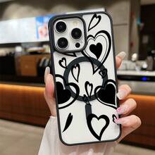 Funda Magnética para Teléfono Compatible con iPhone 17 Air/16/15/14/13/12/11 Pro, Pro Max, Plus, X/XS/XS Max, Compatible con Samsung Galaxy S22/S23FE/S24FE Plus, Ultra, Marco de TPU + Marco de Lente Independiente, Anillo Magnético Incorporado Adsorción Instantánea MagSafe, Serie de Colores Macaron, Combinaciones de Múltiples Colores - Negro - Ver 3