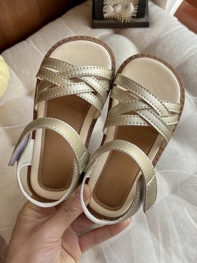 New Girls' Sandals, Cute Open-Toe Beach Shoes, Suitable For Use On The Beach, For Travel Photography, At School And Indoors