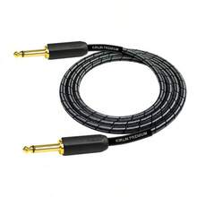 para instrumento Kirlin profesional, 3 metros plug 1/4 mono IWB201WEG colores (Negro) - Blanco - Ver 2