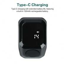 Electronic Prayer Rings Ring Finger Counter With OLED Display Silent Touch Type-C Rechargeable Mini Tally Counter Faith Companion - Black - View 5