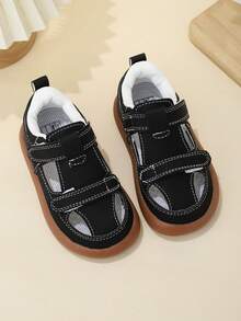 Toddler Boys/Girls Closed Toe Sandals, Infant Soft Bottom Anti-Slip Anti-Kick Functional Sandals - Black - View 4
