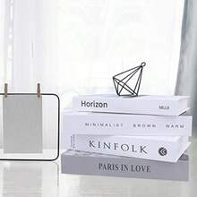 4 Libros Decorativos de Moda, Libros Decorativos para Decoración del Hogar, Moderno y Decorativolibro Falso Creativo, Libro Falso para El Hogar,Libros Decorativos de Imitación(default) - Multicolor - Ver 5