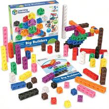 Learning Resources MathLink Cube Big Builders Actividades de Matematica Basica Juguetes Stem Juegos Educativos para Nios 200 Piezas Edades 5+Duradero y cultiva el interés de los niños - Multicolor - Ver 2