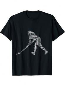 Camiseta de regalo de hockey sobre césped, camiseta de hockey sobre césped, regalo de hockey sobre césped. Camiseta de hockey sobre césped - Negro - Ver 7
