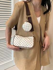 ¡Combo Perfecto y Práctico! Set de Bolso Cuadrado Mini y Monedero para Mujer | Estilo Cruzado con Diseño Geométrico y Toques Retro | Incluye Bolsillo Especial para Monedas y Accesorios | Ideal para Salidas Informales y Eventos de Día - Multicolor - Ver 11