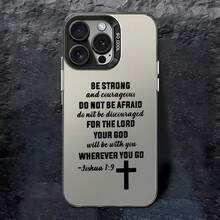 New Model Debut Scripture Phone Case, From Joshua 19, Compatible With Various  Models Including 17, 16E, 16, 15, 14, 13, 12, 11 Mini, Pro, Max, Air, X, XR, XSMAX, 8, And 7 Plus, Made Of Matte Material, Provides Anti-Drop Protection., Valentine's Gifts, Christmas Gifts - 混合顏色 1 - 查看 3
