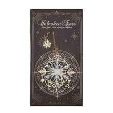 1个月亮、爱、泪和雪金属书签，学生礼物 - 彩色 - 查看 2