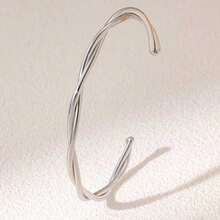 Stainless Steel Infinity Bracelet For Women, Adjustable Twisted Bangle, Suitable For Daily Wear, Eternal Love Jewelry Gift - B327 - View 7