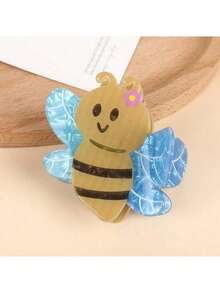 1件套亚克力花朵发夹 - 郁金香、百合、玫瑰发饰，创意独特绿叶发夹，可爱银杏叶发圈装饰，优雅发爪，女士发爪，休闲发夹，优雅发爪夹 - 彩色 - 查看 27