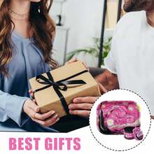 OFFPUFF 2 Pieces Pink Starry Night Rolling Tray And Herb Grinder Set - 粉色 - 查看 7