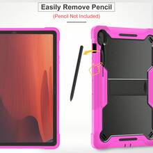 HUASEMI Galaxy Tab S10 FE Plus 13 英寸保护套 - 全包式平板电脑保护套，带内置支架