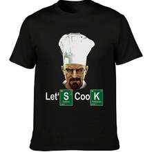 CAMISETA DE CHEF DE LET'S COOK - Breaking Walter White Meth Heisenberg TV Bad Girl - Negro - Ver 1
