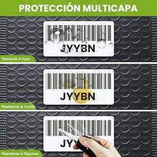 5 Rollos - Etiqueta Térmica 2x1 (51x25 mm) para impresoras Ribetec Zebra TSC, Etiquetas de Código de Barras, Inventario, Full, FBA, 1000 Hojas por Rollo - / - Ver 4