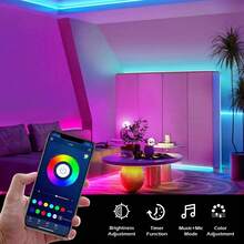 柔性智能LED灯带，APP控制，USB供电，多种尺寸可选。是室内照明和装饰的理想之选。