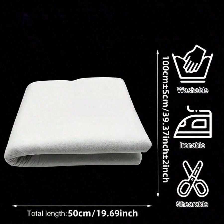 200g/300g/400g Single-Sided Self-Adhesive Cotton Wadding Lining, Milky White Lining Filler, Suitable For Making Wallets, DIY Fabrics, High-Quality Dissolvable Lining - Multicolor - View 1