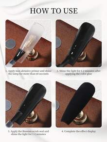 RS NAIL 1瓶12克丝绒哑光封层凝胶指甲油，持久可卸UV/LED凝胶，免擦拭，铬哑光封层，适合在家或美甲沙龙DIY美甲。 - 無色 - 查看 10