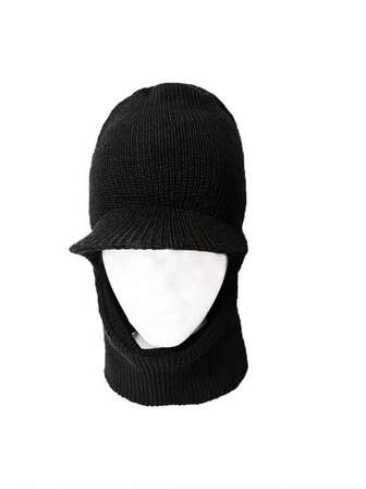 1pc Winter Middle-Aged & Elderly Dad Hat With Brim, Ear Protection Tiger Pattern Knit Hat, Outdoor Riding Neck Warmer Balaclava