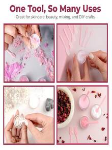 100pcs/50pcs/30pcs/20pcs/10pcs/1pc Designed For Estheticians, Makeup Spatula, Face Mask Scraper, Face Mask Spreading Tool, Face Mask Mixing Palette, Face Mask Dispenser, Esthetician Tools, Mini Spatula, Multi-Functional Tool, Reusable And Washable Face Mask Spoon, Suitable For Applying Face Masks, Lotions, Lip Balms, Exfoliating Scrubs, Cosmetics, Creams And Crafts, Essential Beauty Therapist Supplies, Makeup Spatula Or Multi-Purpose Mini Skincare Applicator - 彩色 - 查看 5