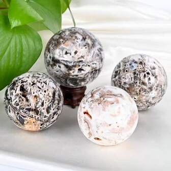 Crystal Spheres Wholesale Natural Druzy Geode Stone Sphalerite Crystal Balls For Healing Decoration