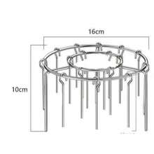 1 Stainless Steel Barbecue Grill, Includes Barbecue Forks, Air Fryer Grill Set, Stainless Steel Round Grill, Skewer Specific Rack, Air Fryer Accessories, Suitable For Cooking Delicious Meats, Vegetables, Fruits, Essential For Holiday Gatherings And Family Parties!