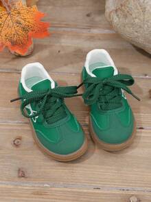 1 Pair Girls' Sports Shoes, Summer New Kids Shoes, Fashion Sneakers, Casual & Versatile - Green - View 4
