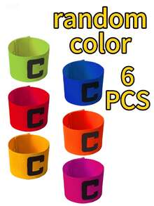 1pc/4pcs/6pcs Adjustable Elastic Captain Armband With "C" Letter, Unisex Adjustable Elastic Football/Rugby Captain Armband, For Team Sports Competition And Training, Clear Identification Of Captain Position And Convenient Movement, Suitable For Team Training And Outdoor Football Players - Multicolor - View 16