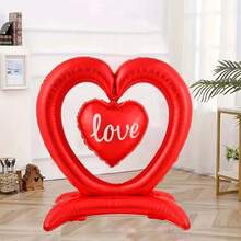 Bóng bay hình trái tim lớn có chữ "Love" - Kích thước 18"/45", chất liệu giấy bạc bền chắc, có thể tái sử dụng cho sinh nhật, đám cưới, ngày Valentine, kỷ niệm, bóng bay sinh nhật | Thiết kế hình trái tim | Chắc chắn và bền - Nhiều màu - Xem 6