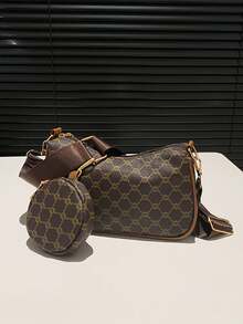 ¡Combo Perfecto y Práctico! Set de Bolso Cuadrado Mini y Monedero para Mujer | Estilo Cruzado con Diseño Geométrico y Toques Retro | Incluye Bolsillo Especial para Monedas y Accesorios | Ideal para Salidas Informales y Eventos de Día - Multicolor - Ver 9