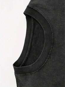 230g Washed And Used T-Shirt, Front Tito's HandmadeVodka Logo, Back With "AUSTIN TEXAS Tito'sHANDMADE Vodka" Circular Text And Brand Logo, Tito'sVodka Theme - màu đen - Xem 3