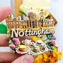 1pc Resin Britain London Tower Bridge Big Ben Elizabeth Tower White Cliffs Of Dover Fridge Magnet Travel Souvenir Landmark Magnetic Sticker Sheep Wales Brecon Beacons Park Home Decor, Meaningful Creative Gift, Thames River - Multicolor - View 26