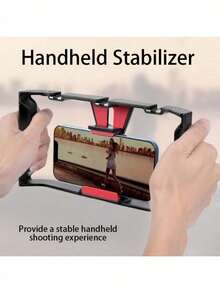 1/4" Interface Handheld Stabilizer For Smartphones - Ideal For Vlogging And Photography, Sold Separately - Black - View 3