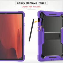 HUASEMI Galaxy Tab S10 FE Plus 13-Inch Protective Case - Full Coverage Tablet Protective Case With Built-In Stand - Purple - View 4